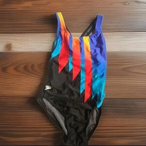 ☕️SPEEDO ONE PIECE SWIMWEAR SWIMSUIT BATHINGSUIT SIZE 36/12 TALL